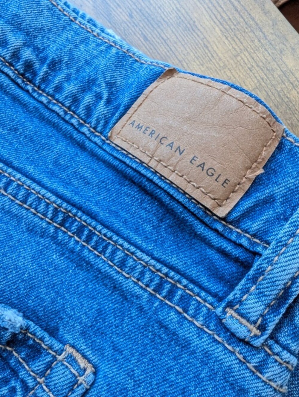 American Eagle Strigid Dreamy Drape Ultra Low Rise Wide Leg Jeans Size 16 - Picture 7 of 7